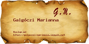 Galgóczi Marianna névjegykártya